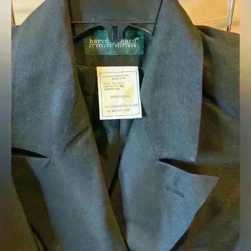 Harve Benard Double Breasted Silk Jacket